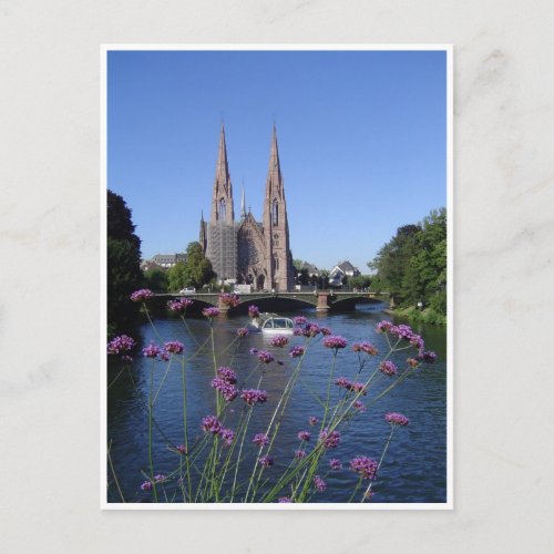 glise Saint_Paul de Strasbourg Postcard