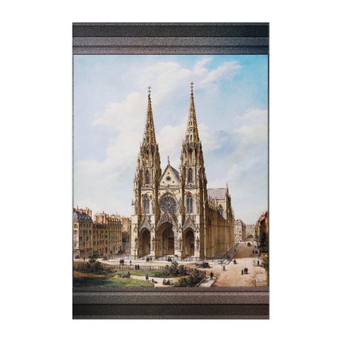 glise Sainte_Clotilde  Paris by Max Berthelin Acrylic Print