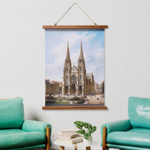 Église Sainte-Clotilde à Paris by Max Berthelin Hanging Tapestry