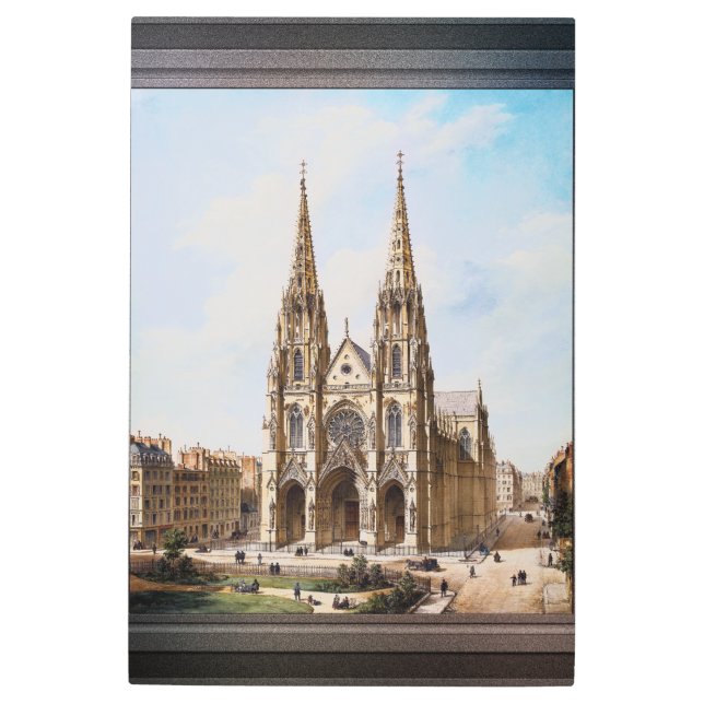 Église Sainte-Clotilde à Paris by Max Berthelin Metal Print (Front)