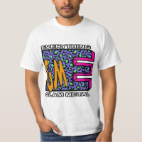 EGM Blue Leopard Logo T-Shirt