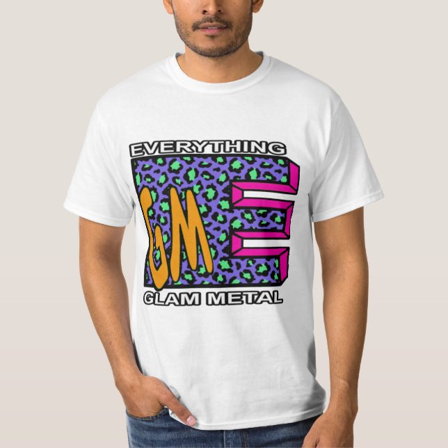 EGM Blue Leopard Logo T-Shirt (Front)