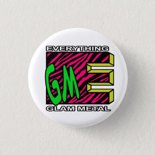 EGM Pink Tiger Stripe Logo Small Button