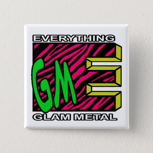 EGM Pink Tiger Stripe Logo Square Button