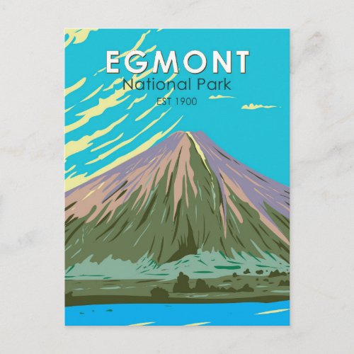 Egmont National Park New Zealand Vintage Postcard