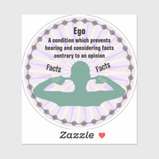 Ego - Facts vs Opinion Sticker