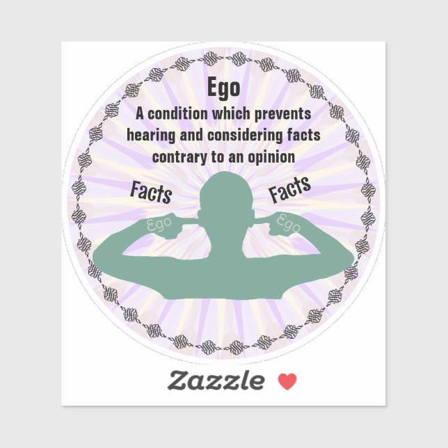 Ego - Facts vs Opinion Sticker (Sheet)