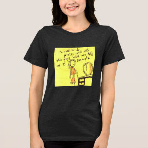 Ego in Fragile Pieces: The Teen Struggle Tri-Blend Shirt