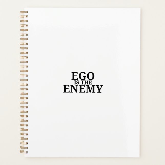 Ego Is The Enemy 2026 Minimalist Daily Planner (Front)