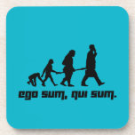 Ego sum, qui sum. coaster<br><div class="desc">An abstract illustration of the evolution of the human personality.</div>