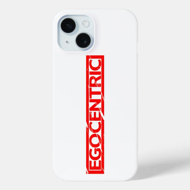 Egocentric Stamp Case-Mate iPhone Case (Back)