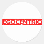 Egocentric Stamp Classic Round Sticker