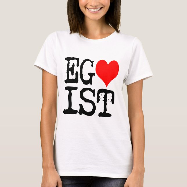 Egoist Red Heart T-Shirt (Front)