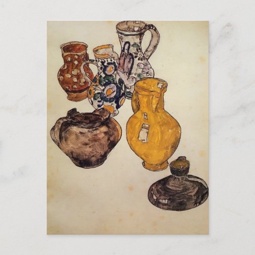 Egon Schiele_ Ceramics Postcard