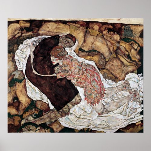 Egon Schiele Death and the Maiden Poster