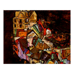 Egon Schiele - Edge of Town Poster