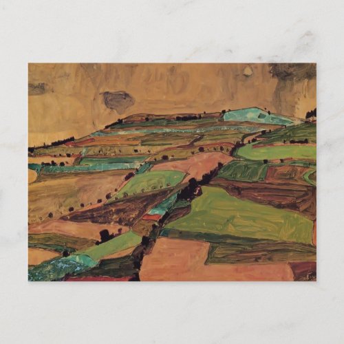 Egon Schiele_ Field Landscape Postcard