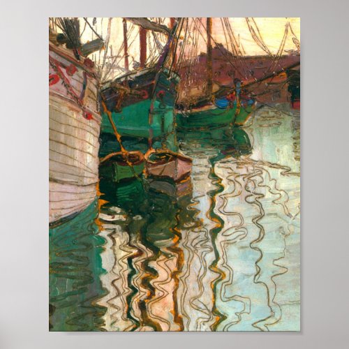 Egon Schiele _ Harbor Of Trieste Poster