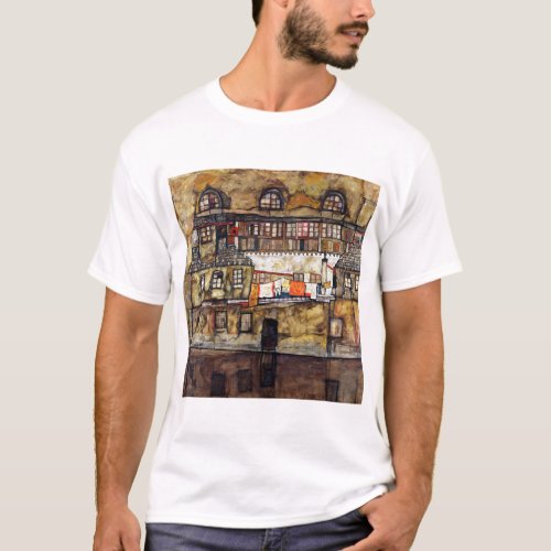 Egon Schiele House Wall on the River T_Shirt