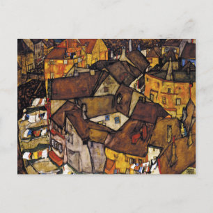 Egon Schiele Krumau Crescent of Houses Postcard