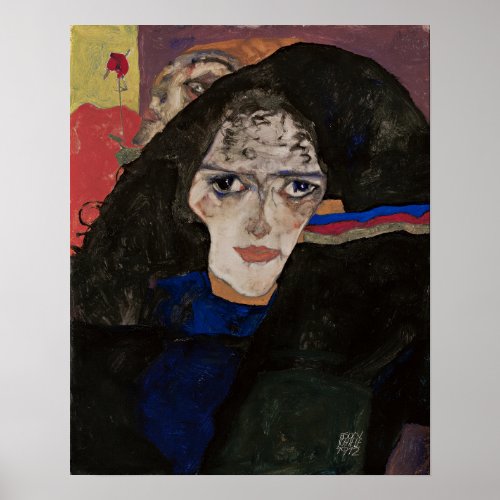 Egon Schiele Mourning Woman Poster