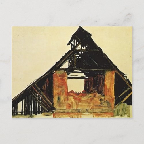 Egon Schiele_ Old Brick House in Carinthia Postcard