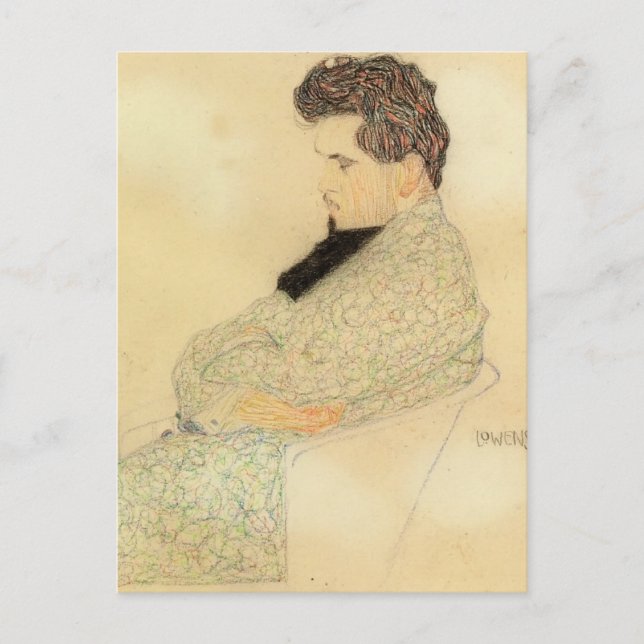 Egon Schiele- Portrait of Arthur Lowenstein Postcard (Front)