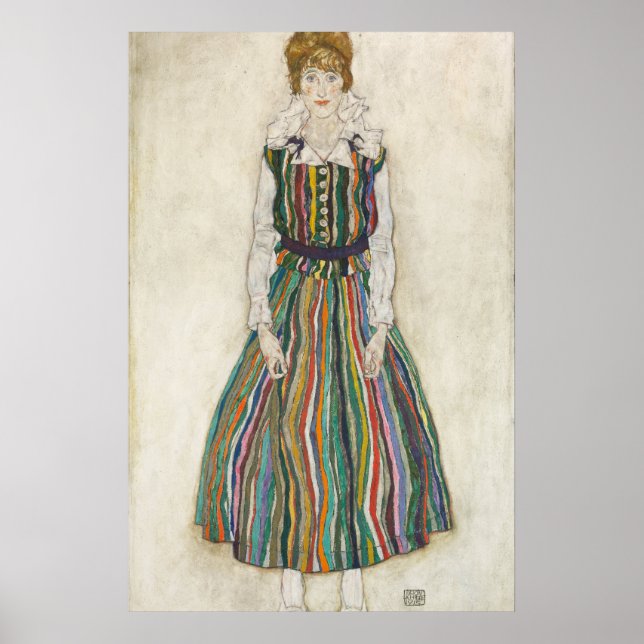 Egon Schiele Portrait of Edith (the artists wife) Poster (Front)