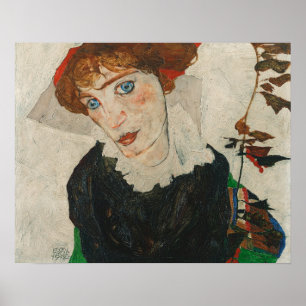 Egon Schiele Portrait of Wally Neuzil Poster