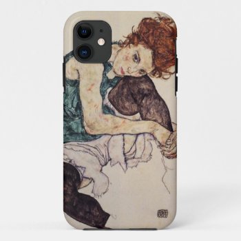 Egon Schiele Seated Woman Iphone Case by cloudcover at Zazzle