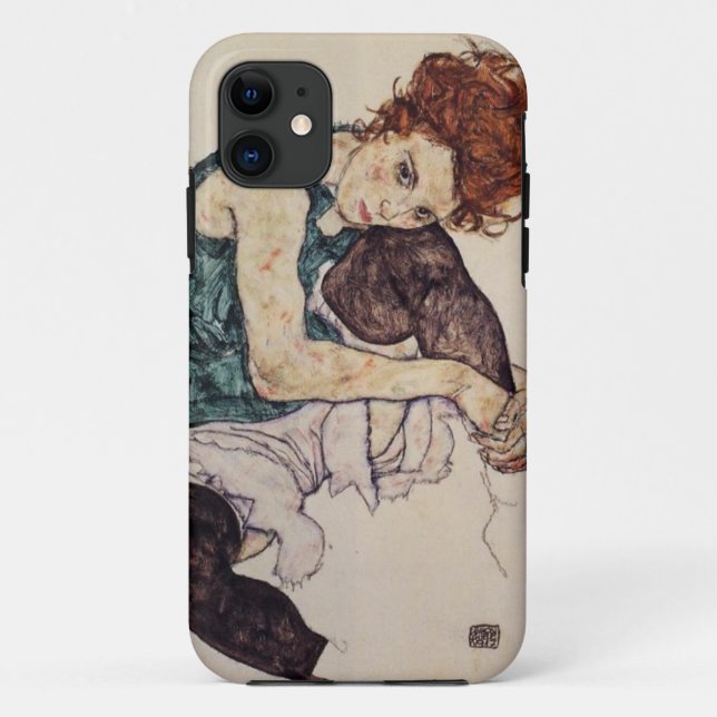Egon Schiele Seated Woman iPhone case (Back)