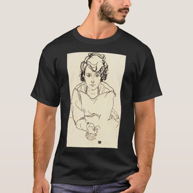 Egon Schiele - Seated Woman T-Shirt (Front)
