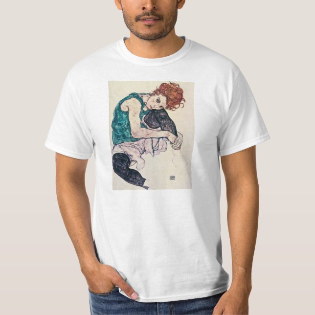 Egon Schiele Seated Woman T-Shirt (Front)