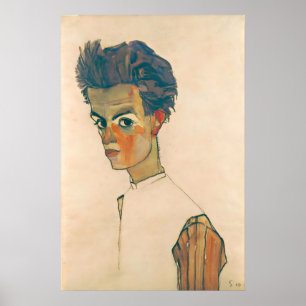 Egon Schiele Self Portrait Art Print Gallery Fine