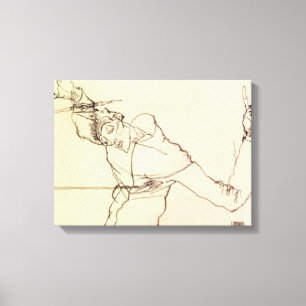 Egon Schiele- Self Portrait As St Sebastian Canvas Print
