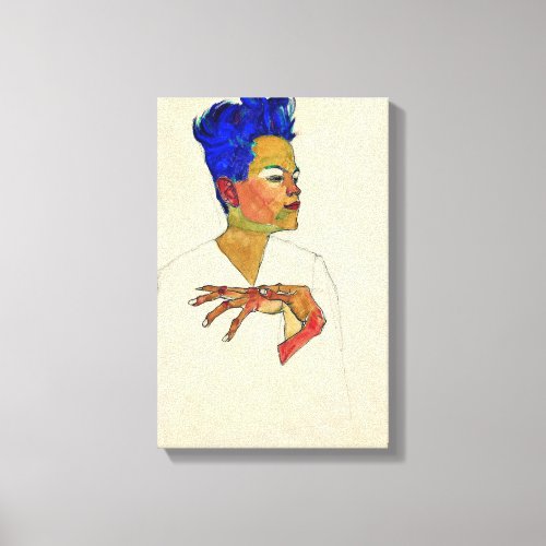 Egon Schiele Self Portrait Canvas Print