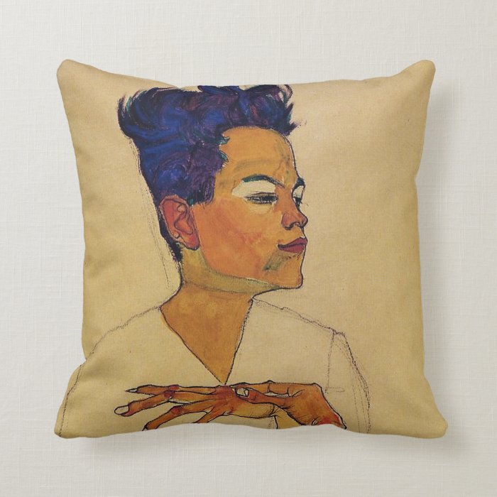 Egon Schiele Self Portrait Pillow