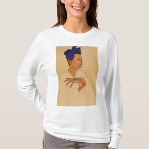 Egon Schiele - Self Portrait With Hands On Chest T-Shirt