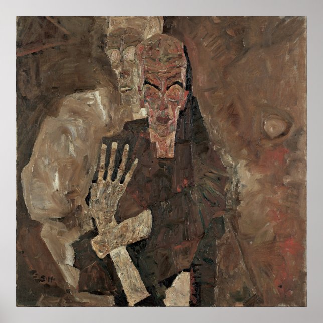 Egon Schiele Self-Seer II (Death and Man) Poster (Front)