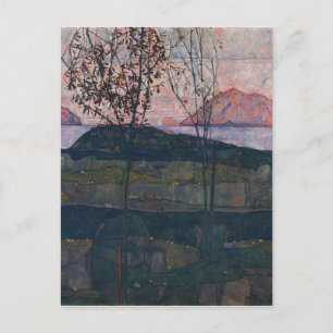 Egon Schiele Setting Sun Postcard