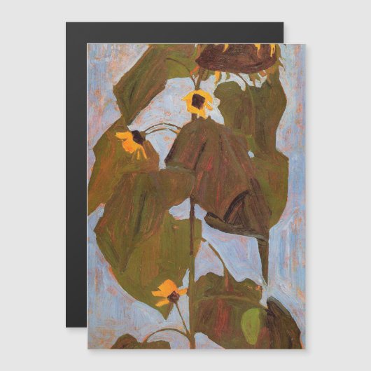 Egon Schiele - Sunflower 1908 (Front/Back)
