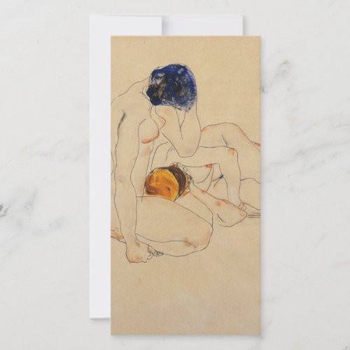 Egon Schiele _ Two Friends Holiday Card