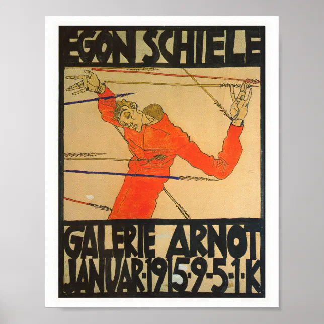 EGON SCHIELE VINTAGE POSTER | Zazzle