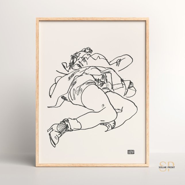Egon Schiele Woman Lying Art Print Vintage (Creator Uploaded)