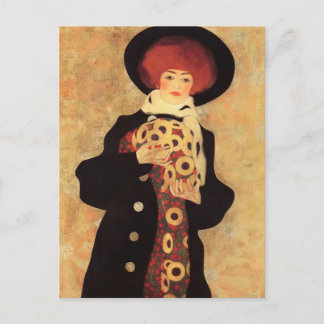 Egon Schiele- Woman with Black Hat Postcard