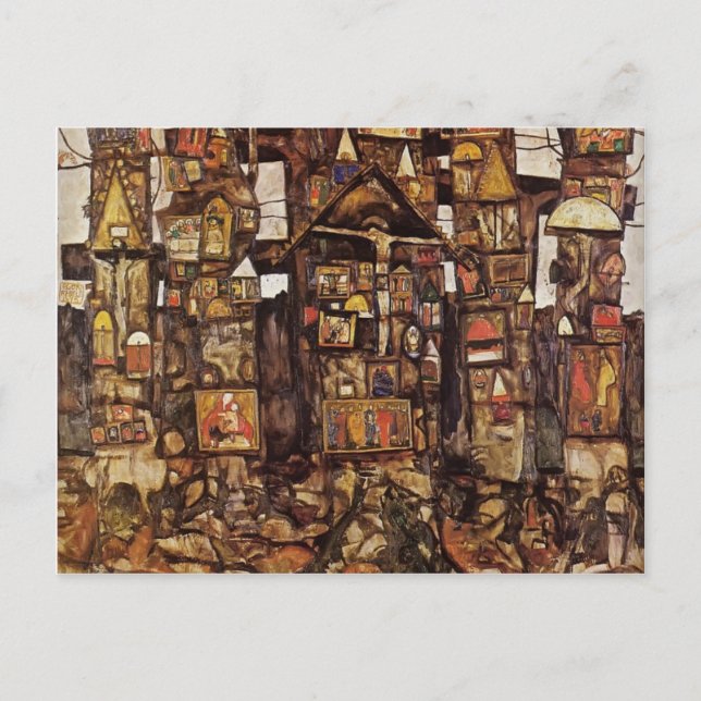 Egon Schiele- Woodland Prayer Postcard (Front)