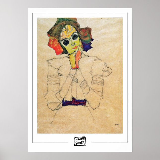 Egon Schiele Zedign Art Poster #369-2 (Front)