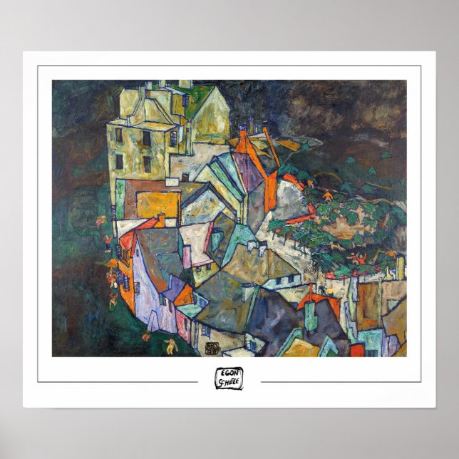 Egon Schiele Zedign Art Poster #3-3 (Front)