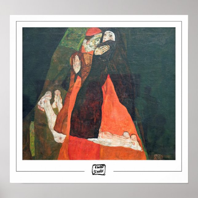 Egon Schiele Zedign Art Poster #9-3 (Front)