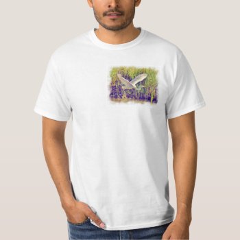 Egret 5 Watercolor Shirt by Ronspassionfordesign at Zazzle